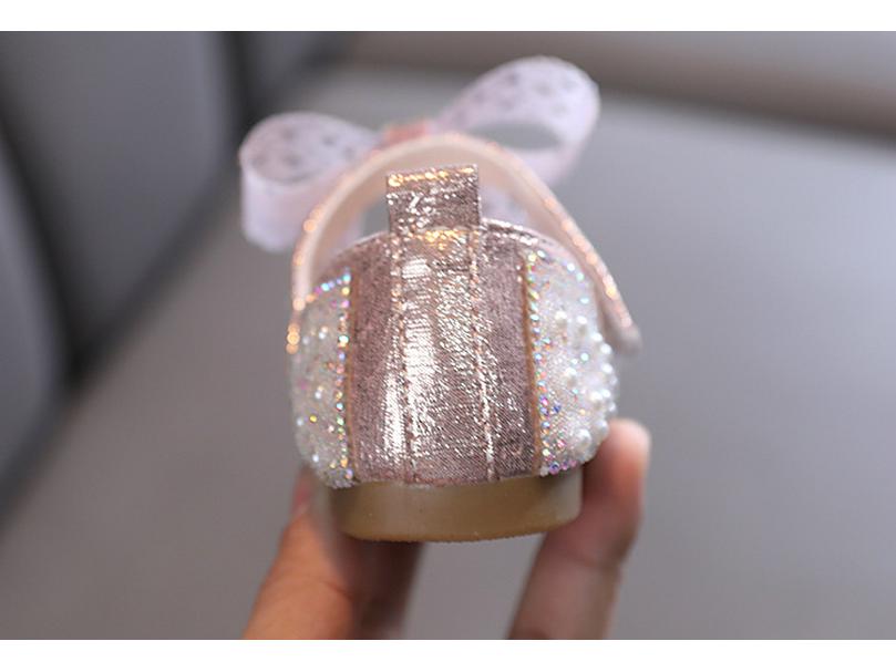 2025 Summer Korean Style Girls' Princess Leather Dance Shoes for Kids