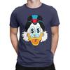 Fun Scrooge McDuck Money Pattern Mens Crew Neck 100 Cotton TShirt Famous Anime Unisex Comfortable Women Men Tshirts