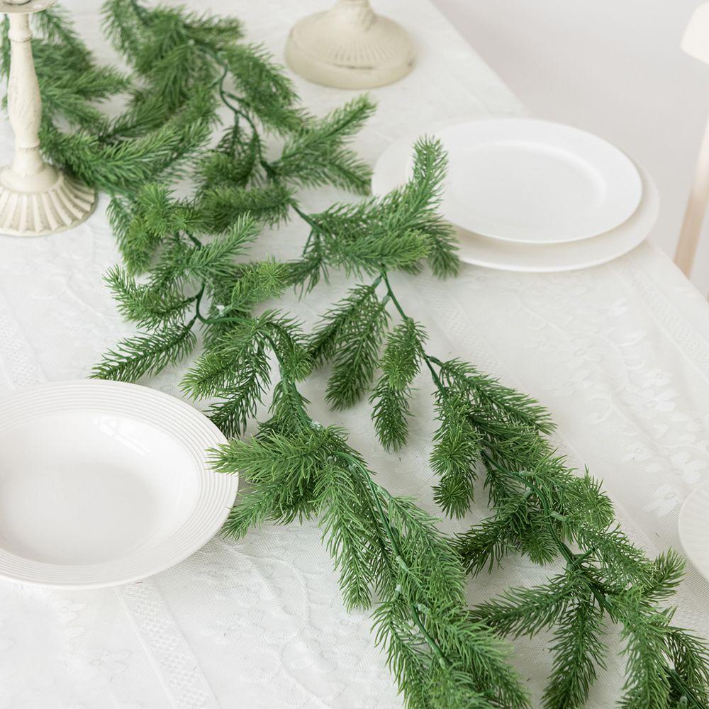72 Mesh Artificial Plant Pine Needle Vine Decor Outdoor Garden Home Living Room Festival Party Wedding Photography Prop Diy Gift