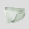 Male Summer Sex Appeal Pure Color U Convex Bag Ice Silk Half Pack Hip Low Waist Triangle Briefs
