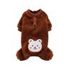 Pet Warm Thickened Flannel Four Legs Autumn and Winter Puppy Dog Cat Teddy Traction Hatless Clothing Supplies Clothing