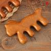 1pc Head Face Scalp Gua Sha Massager Wide Tooth Body Massage Chinese New Year Gift Year Of The Horse Wood Therapy Massage Comb