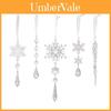 Christmas Acrylic Snowflake Ornaments Set With Pvc Material For Holiday Tree Decor