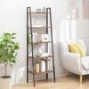 VidaXL Freestanding 5-Tier Shelf Dark Brown and Black 56x35x174 Cm 336368