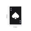 Poker Card Shaped Bottle Opener Stainless Steel Beer Wine Soda Opener Bar Kitchen Tool