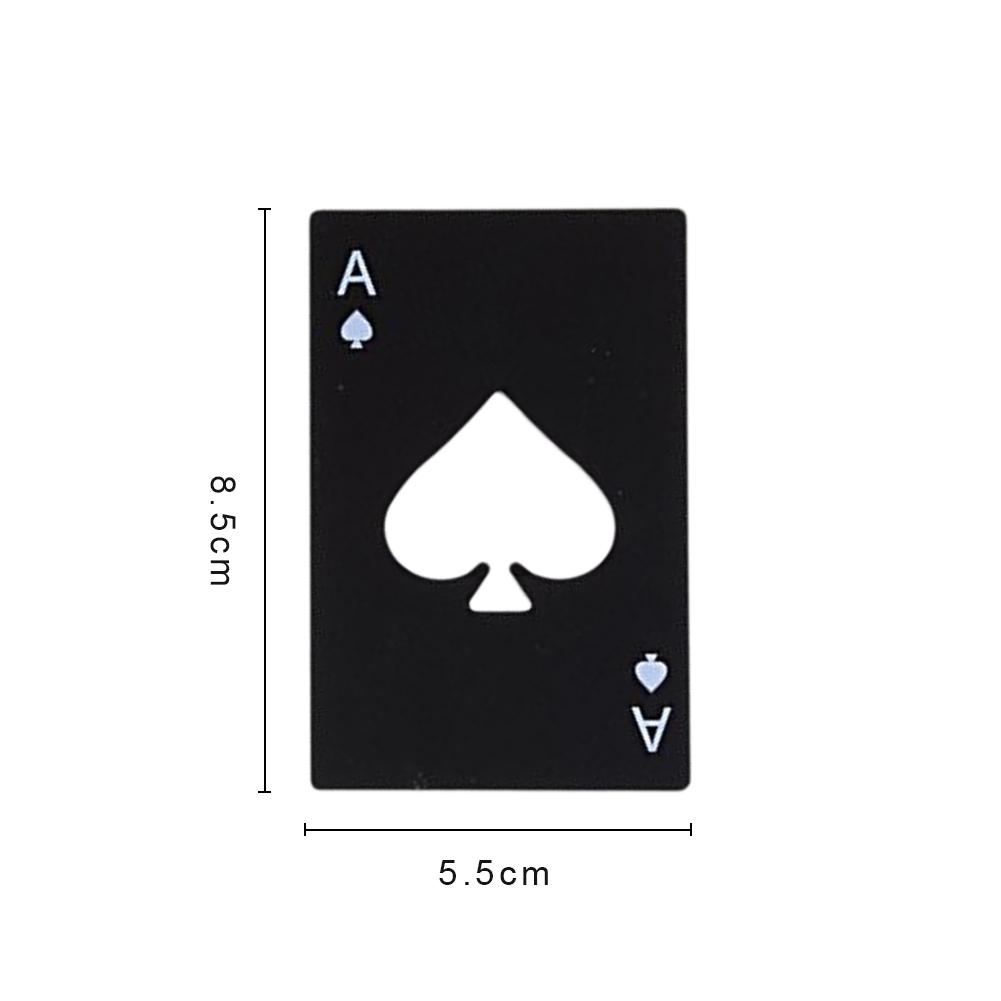 Poker Card Shaped Bottle Opener Stainless Steel Beer Wine Soda Opener Bar Kitchen Tool