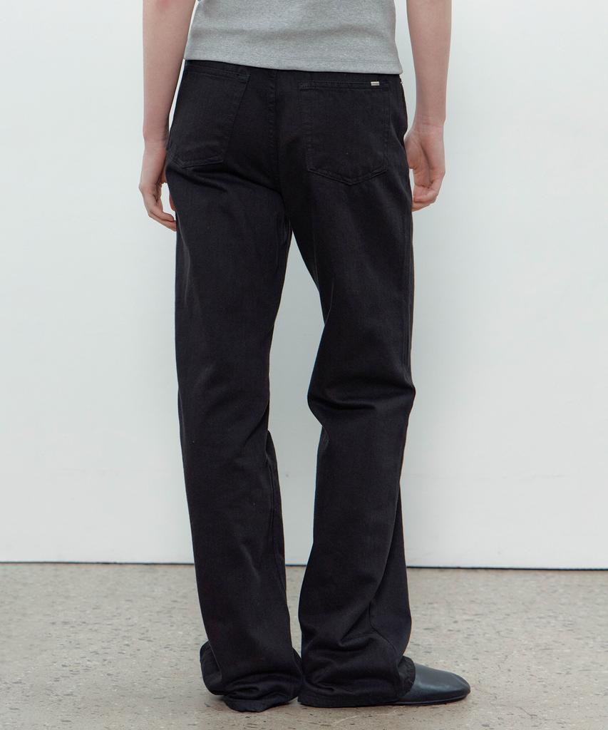 Deomago Basic Semi Bootcut Denim (Black)