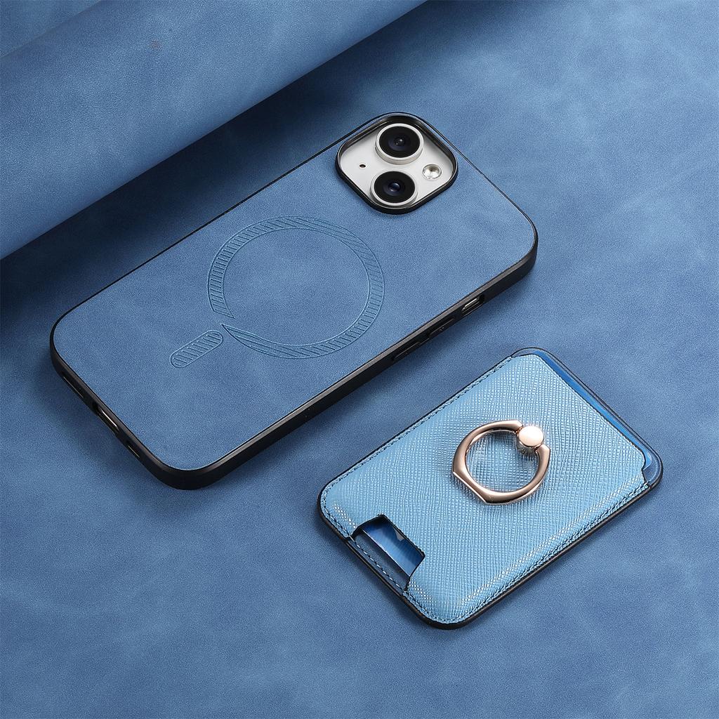 Applicable To IPhone16 Pro Max Mobile Phone Case, Magnetic Card Bag, 14 Ring Holder, Apple 15Pro Protective Case