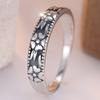 925 Sterling Silver Flower Rings for Women Vintage Aesthetic Jewelry Party Jewelry Finger Accessories