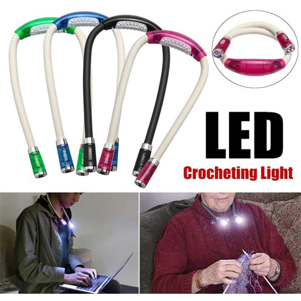Clearance Item: 1 Portable LED Reading Lamp, Versatile Lighting, Neckband Lamp (plus Black Flexible Hose)