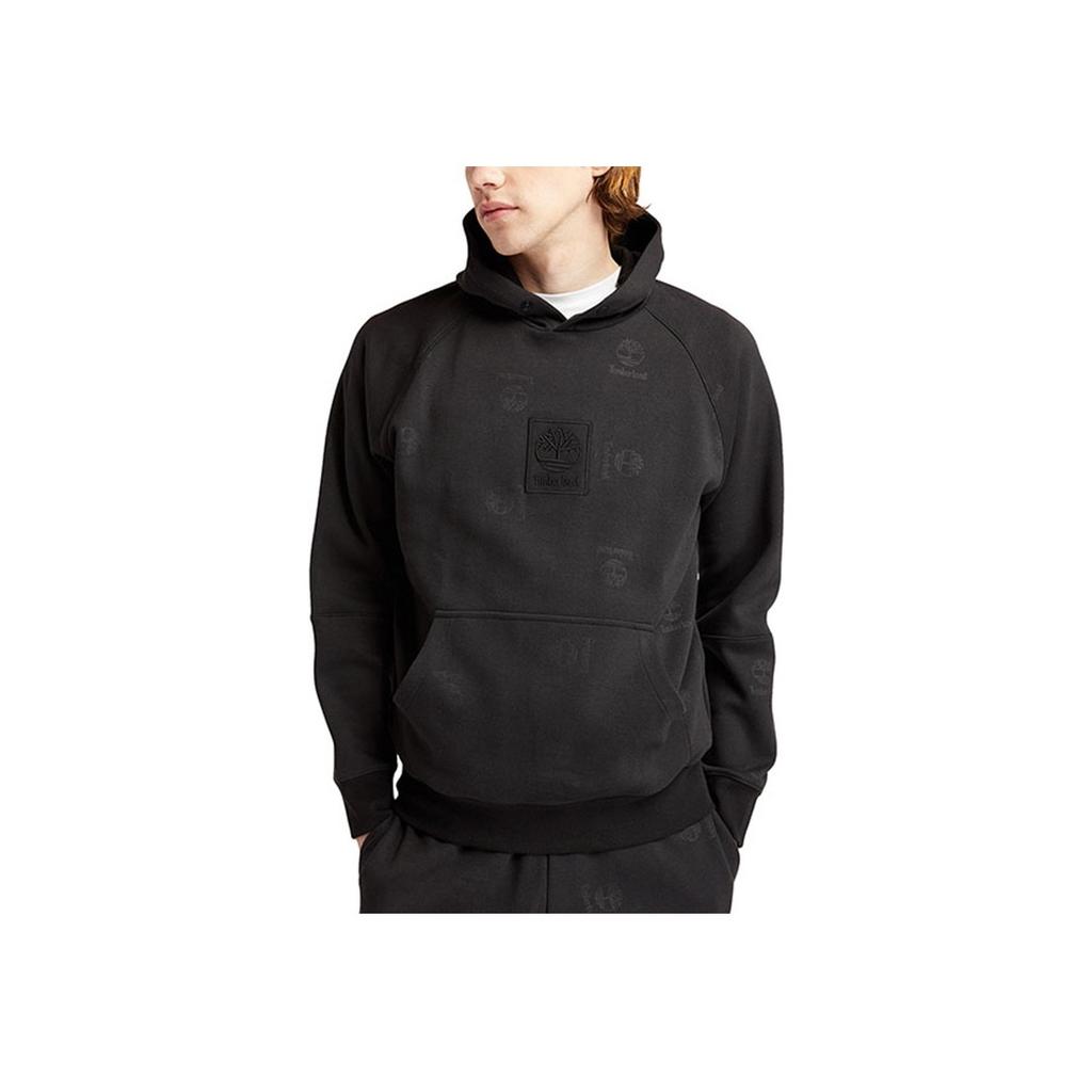 Timberland Tree Logo Embroidered Sports Hoodie Men Hoodies Black A23Z3-001