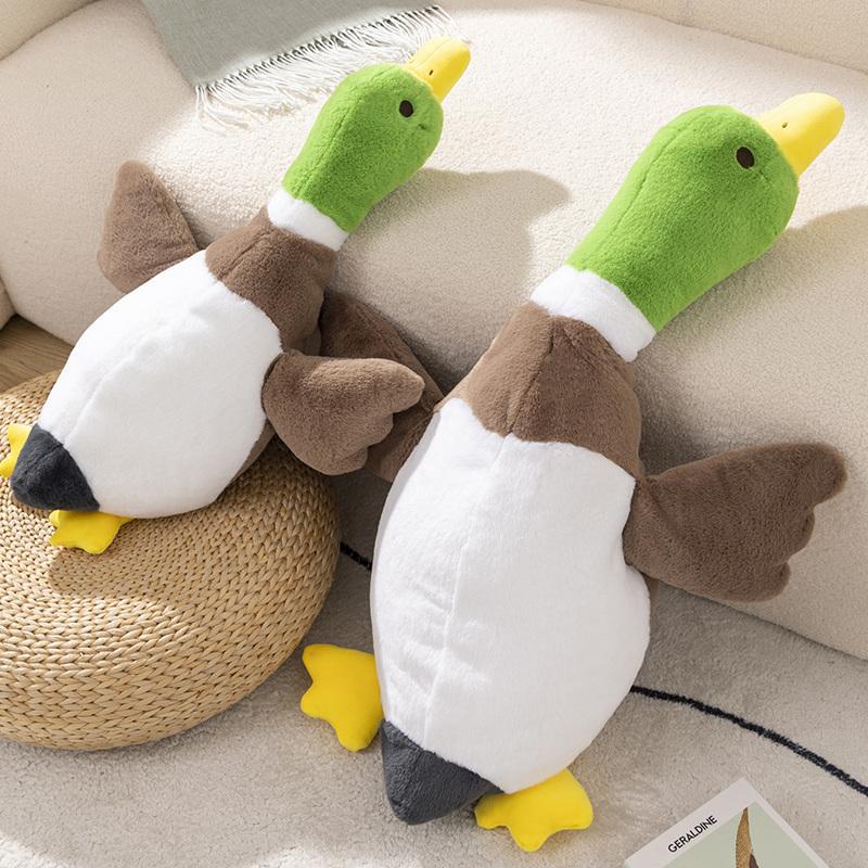 70–120 Cm Large Green Mallard Duck Plush Toys Comfortable Big White Goose Duck Pillow Soft Duck Stuffed Toy Gift For Girlfriend