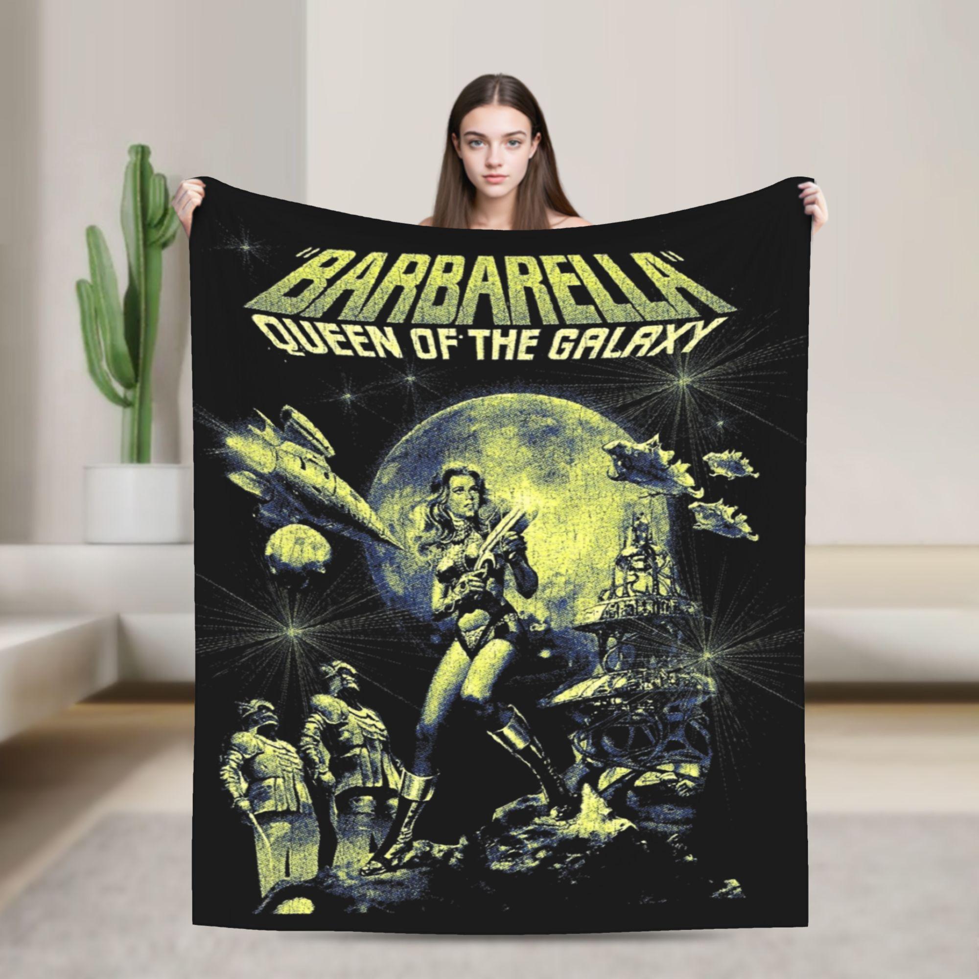 Queen Of The Galaxy Barbarella Blankets Coral Fleece Plush Winter Lightweight Thin Throw Blanket for Bed Outdoor Bedspread 75X95CM