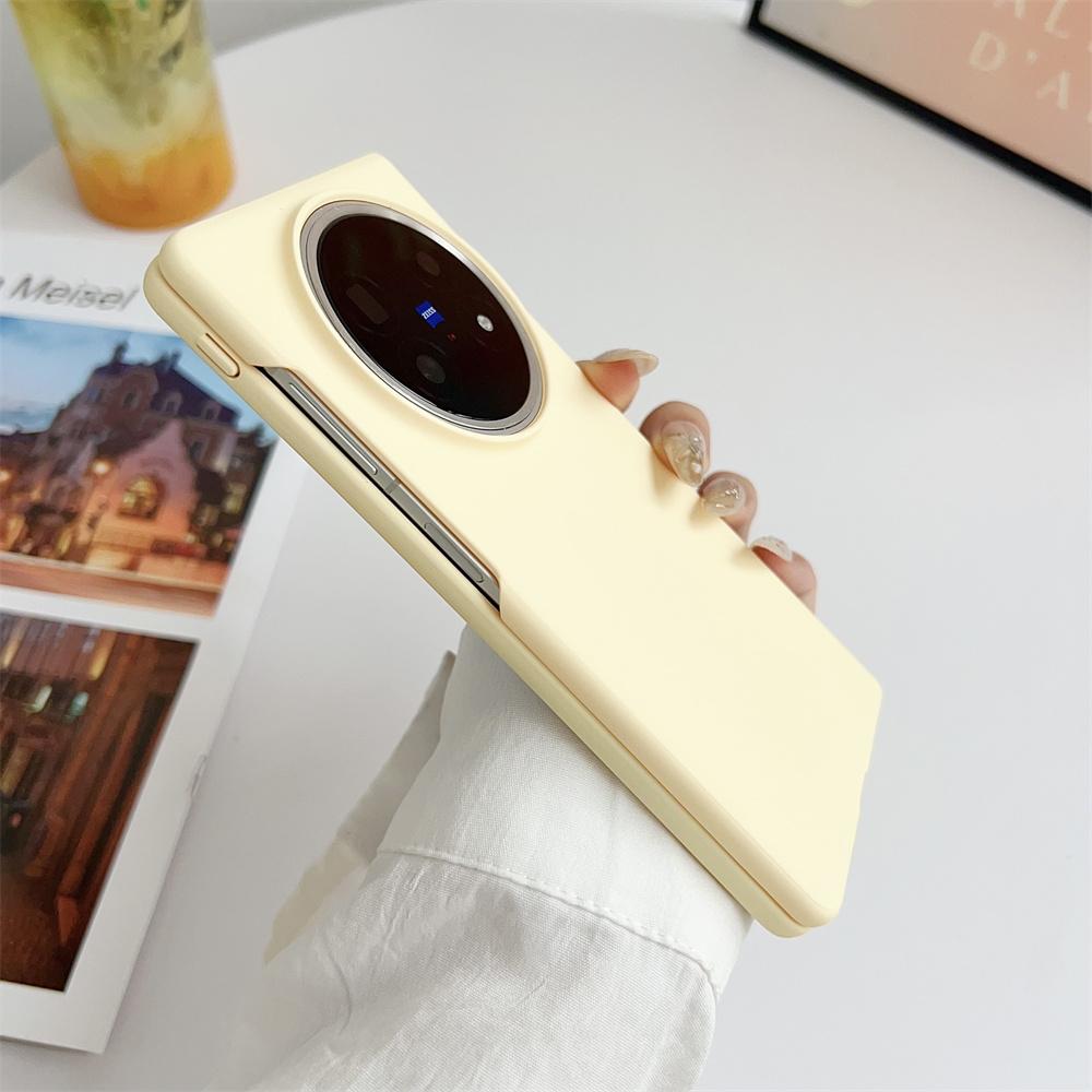 Solid Color Phone Case For VIVO X Fold 5 PC Hard Shel Ultra-Thin Protective Fold5 Back Cover