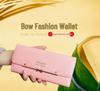 2025 Korean Style Cute Bow Buckle Ladies' Wallet with Rivets
