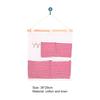 5 Grids Storage Bag Wall Hanging Wear Resistant Cotton Flax Space Saving Strong Loading Phone Holder Storage Pouch for Home