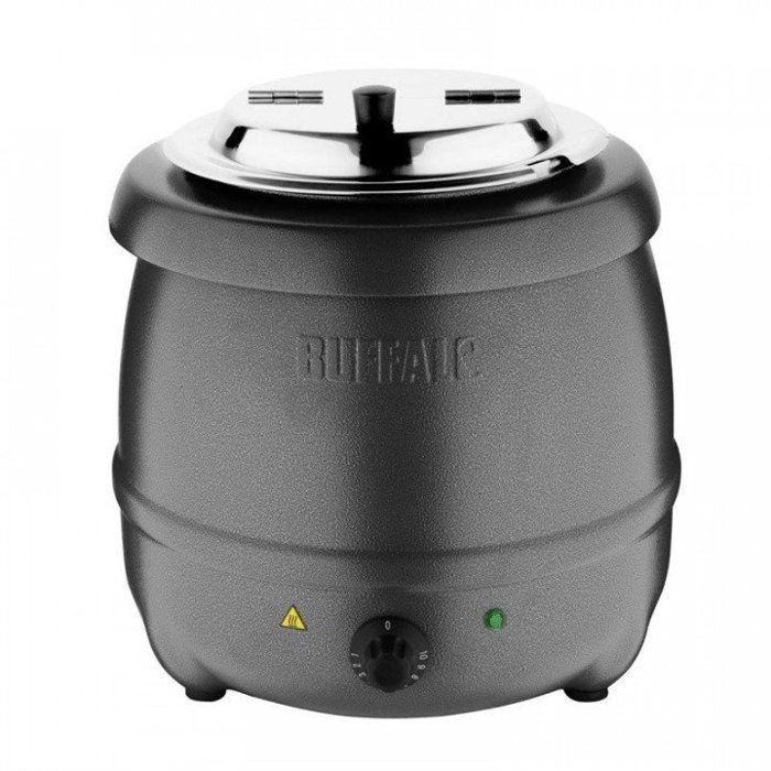 Arborescence Soepketel Staal 10 Liter Grafietgrijs, 450 W, 220 V - Mono Grijs