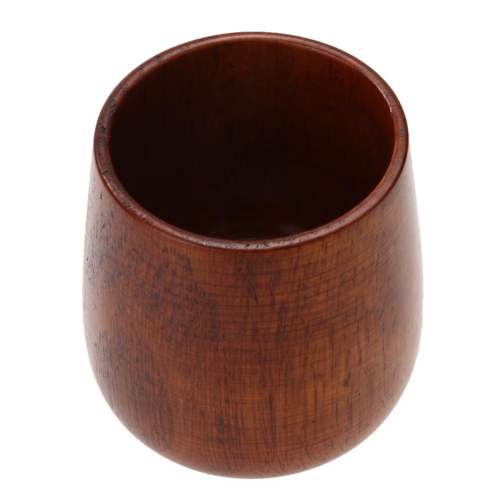Tazza in Legno di Giuggiola Naturale Fatta a Mano Tazza da Colazione Birra Casalinga Vintage Creativa Ecologica Accessori Primitivi per Bevande