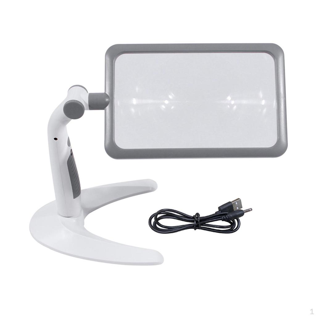 Illuminated Magnifying Glass for Home And Work 5x Magnification