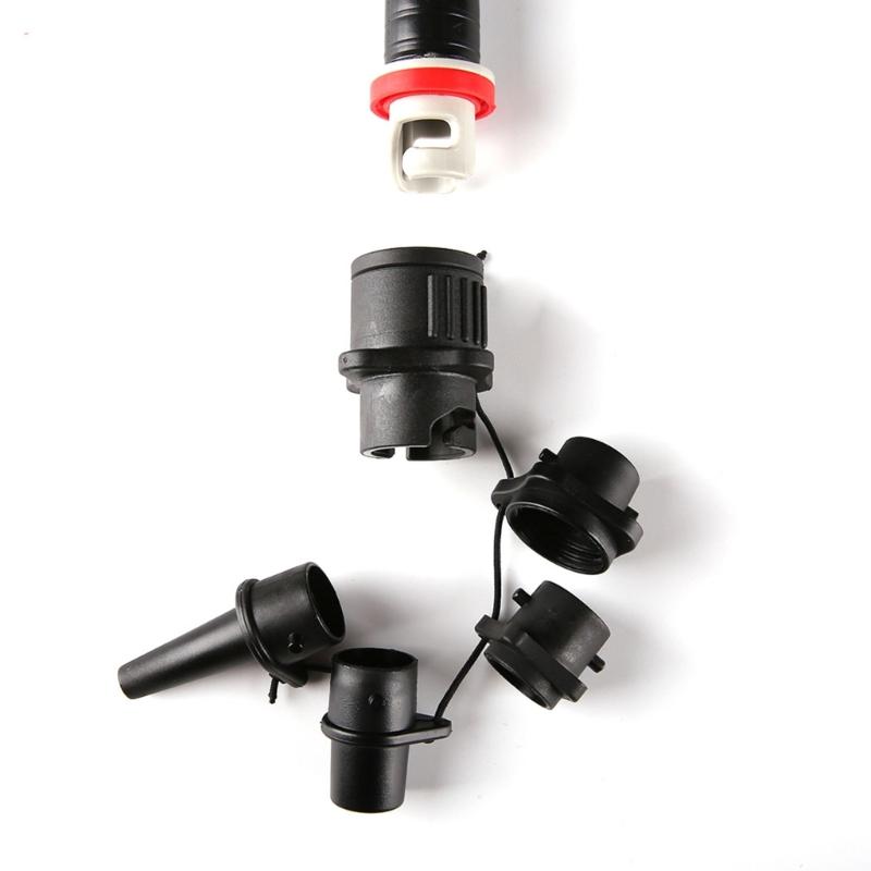 4 In 1 Inflatable Boats Airs Valves Adapter Replacement Kayak Airs Valves Connector Boats Pump Adaptor Conversion Head