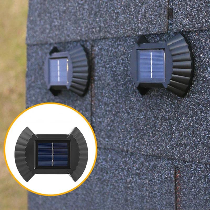 LED Solar Powered Lamp Solar Light For Outdoor Garden Waterproof Fence Lighting Wall Courtyard Decor Solar Shell Wall Light