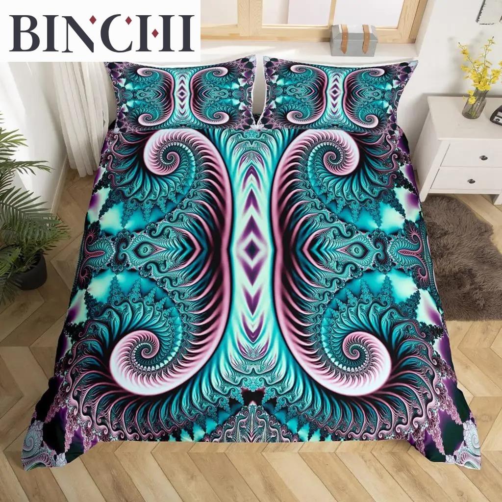 Bohemian Mandala Duvet Cover Set 3pcs Soft Comfortable Breathable Bedding For Bedroom Decor