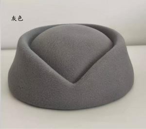 Beret Hat Caps Airline Stewardess Flight Attendant Vintage Looking Hat Uniform Stewardess Pillbox Hat Teardrop Hat 55-58cm