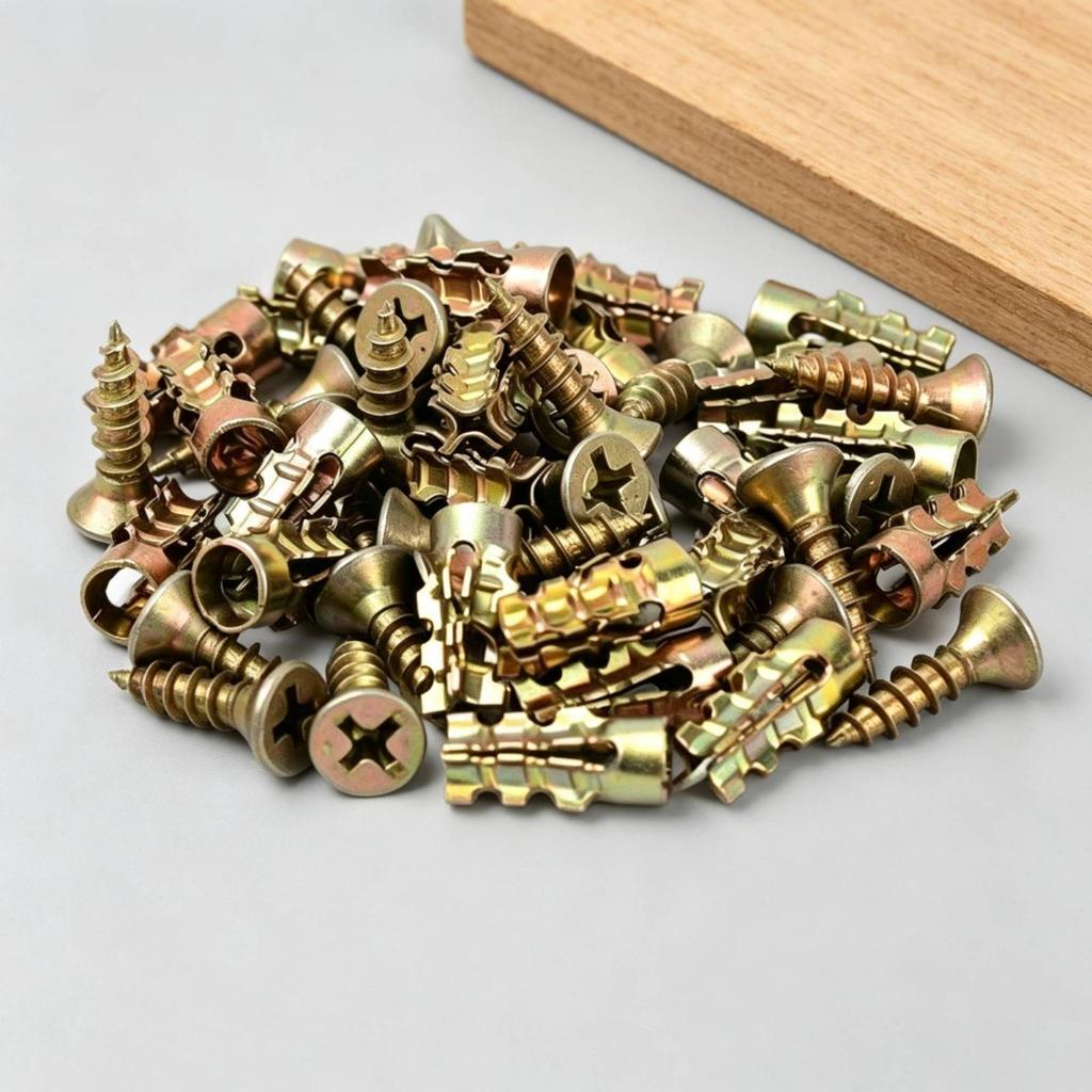 200 Pieces Metal Expansion Wall Anchors Expanding Hardware Fasteners