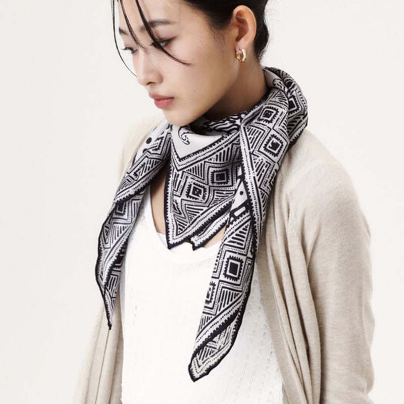 ONSZ Ethnic Paisley Silk Scarf