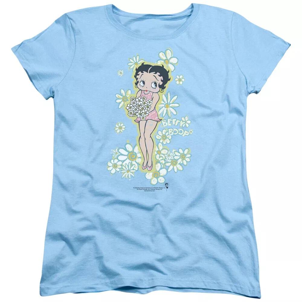 Betty Boop  Flowers  Women s T-Shirt 4XL