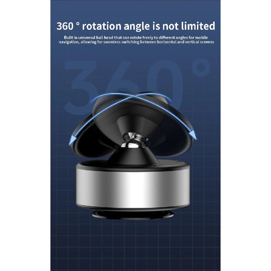 Car Mount Mobile Phone Holder Magnetic Black Technology Universal Adsorption Bracket for iPhone Samsung Vacuum Adsorption Stable