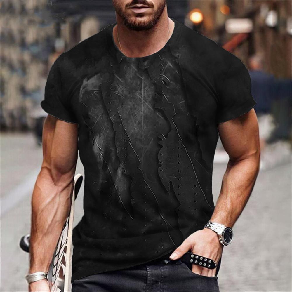 

Мужская футболка Vintage Claw Marks с короткими рукавами, повседневный топ, летняя рубашка свободного покроя в стиле ретро, повседневная уличная мужская одежда, пуловер 6XL