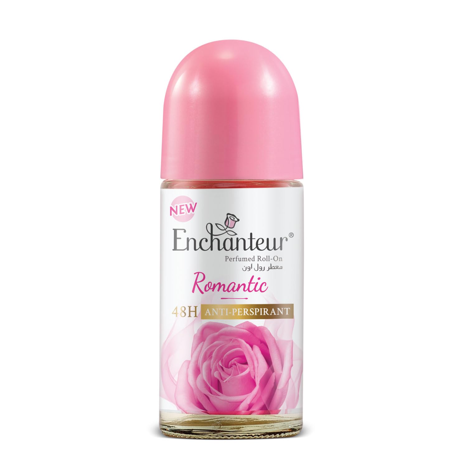 Enchanteur Romantic Roll-On Anti-Perspirant Deodorant | 48-Hour Odour Protection, Quick-Dry & Non-Sticky | Floral French Fragrance | 50 ML