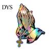 Waterproof Reflective Vinyl Sticker Praying Hands & Rosary Car Sticker, Decal, Cool Aesthetic Body Decal Jesus for Auto Window Bumper Laptop Wall Easy