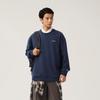 Li Ning Sports Lifestyle Series Pullover Long Sleeve Round Neck Drop Shoulder Sweatshirt Unisex sweatshirt Deep-Navy AWDUB69-6