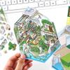 Infeel.Me PET 2.5D Landscape Sticker - Ninth Edition Mini 3D House Collage "Open for Business"
