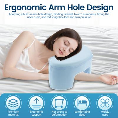 Seitenschläferkissen mit Armloch Ergonomisches Seitenschläferkissen Bequemes Memory-Schaum Nackenstützkissen für Bett Sofa