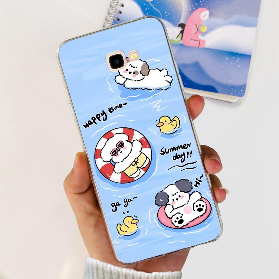 For Samsung Galaxy J4 Plus 2018 Phone Case Fashion Flower Soft Silicone Cover For Samsung J4 J 4 Plus 2018 J4+ J415F J4Plus Capa