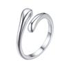 ChicSilver Sterling Silver 925 Toe Ring for Women, Cute, One Size Fits Most, Drop Pattern, Midi Ring, Hawaiian Jewelry