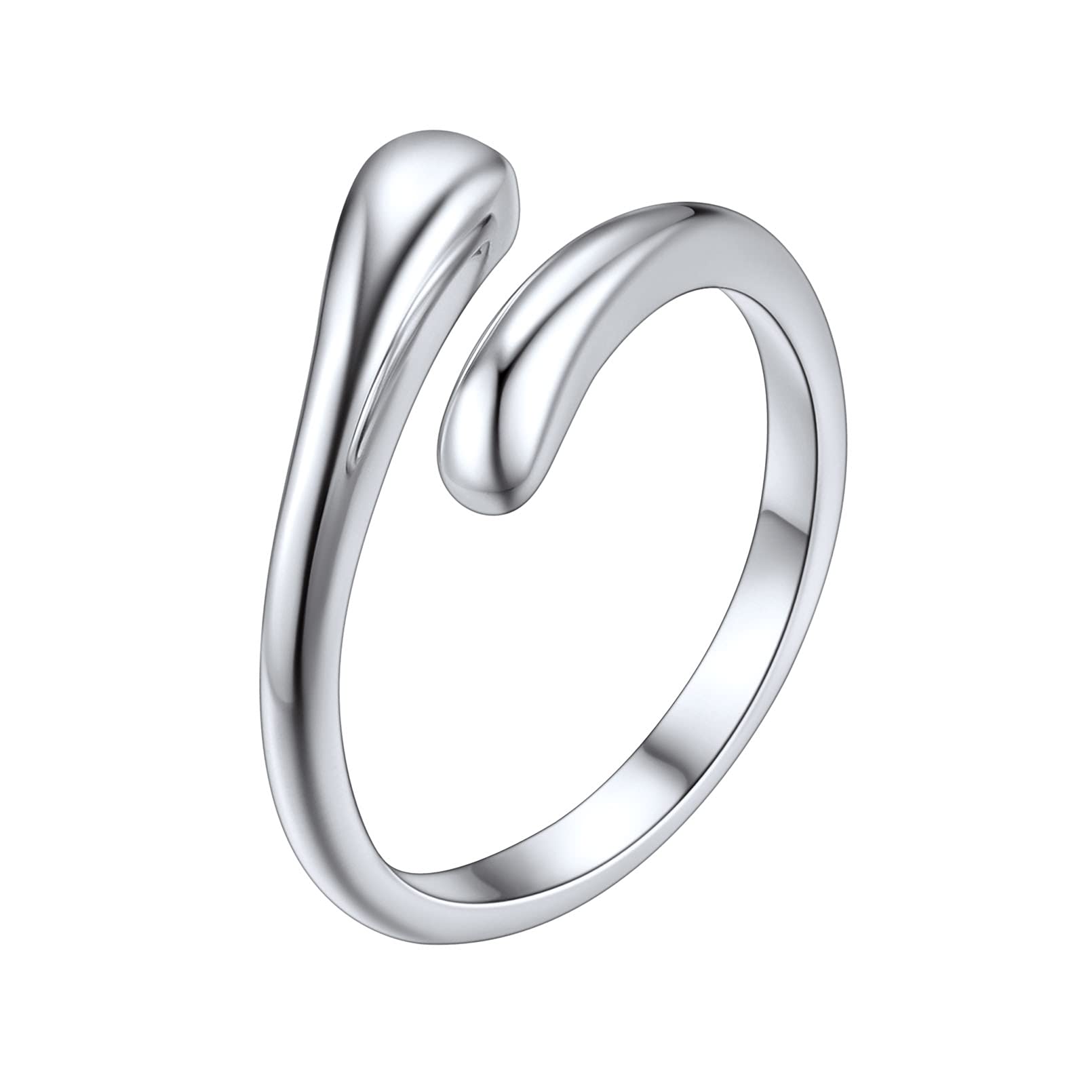 

ChicSilver Sterling Silver 925 Toe Ring for Women, Cute, One Size Fits Most, Drop Pattern, Midi Ring, Hawaiian Jewelry