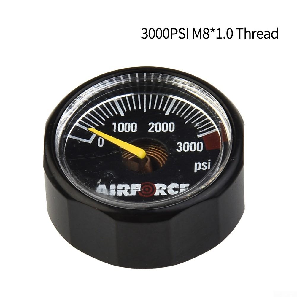 Metalworking Pressure Gauge Manometer 3000 Psi Black M8*1.0 Thread