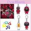 Squid Game Keychain Durable Acrylic Cartoon Keyring For Unique Fashion Statement