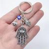Turkish Evil Eye & Hamsa Hand Keychain Pendant