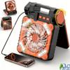 4 Speeds Wind Outdoor Solar Fan 90-Degree Folding Portable Tent Fan Folding Ventilador  Tent Use