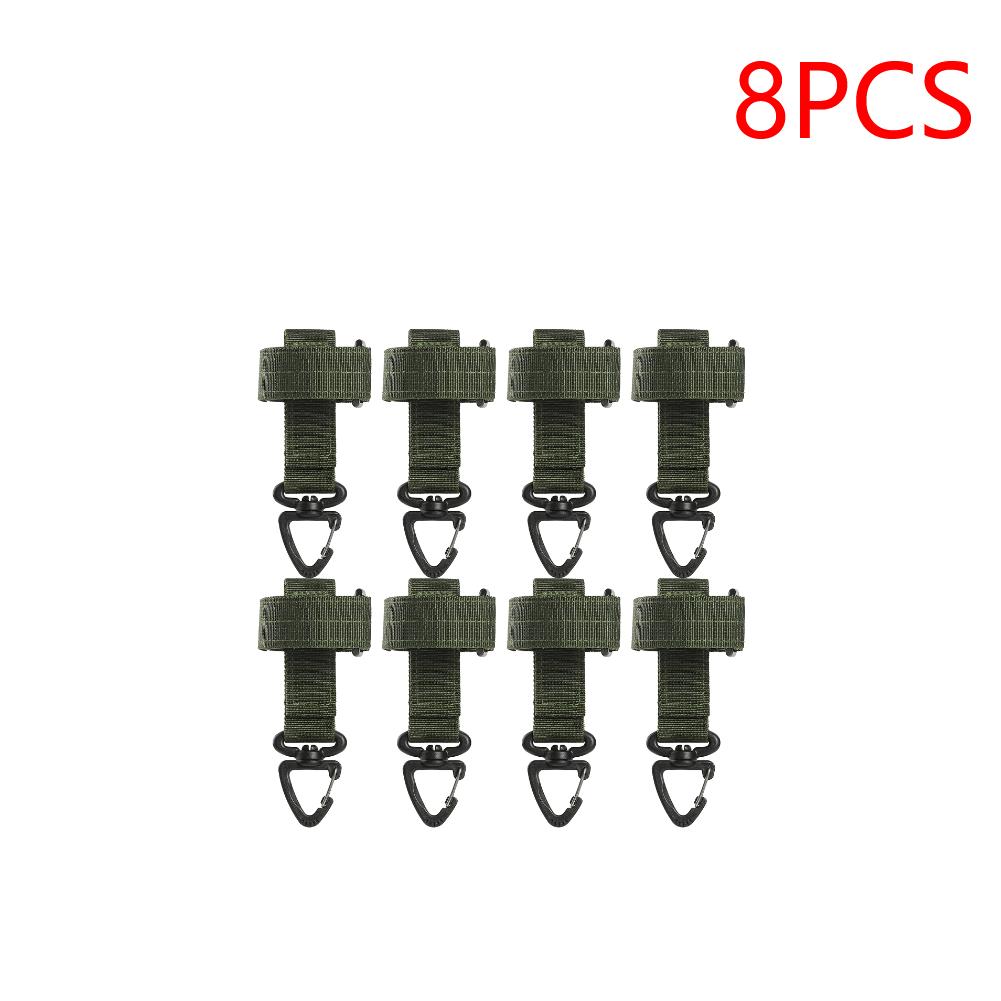 8-40PCS Gloves Hook Climbing Rope Storage Buckle Camping Mountaineering Hanging Buckles Outdoor Accessories
