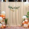 1 Panel Chiffon Backdrop Curtains, Wrinkle-Free Sheer Chiffon Fabric Curtain Drapes Wedding Ceremony Arch Party Stage Decor