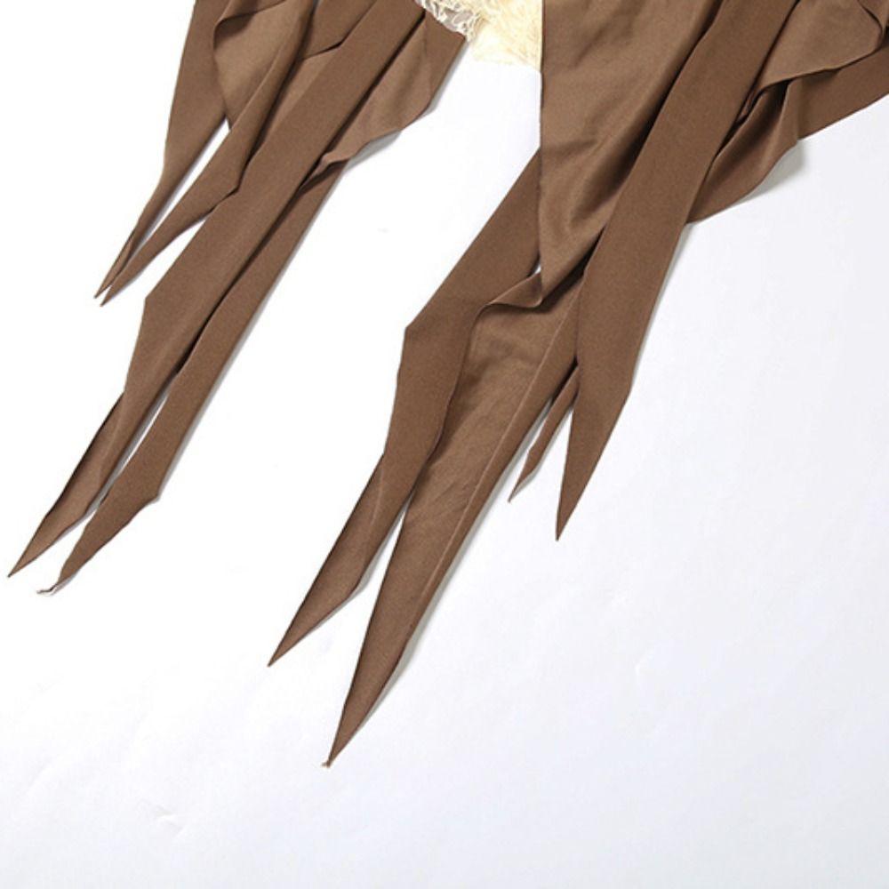 High Waist Girls Short Mini Skirt Multi-layer Splicing Irregular Skirt Tassel Mini Skirts  Girls