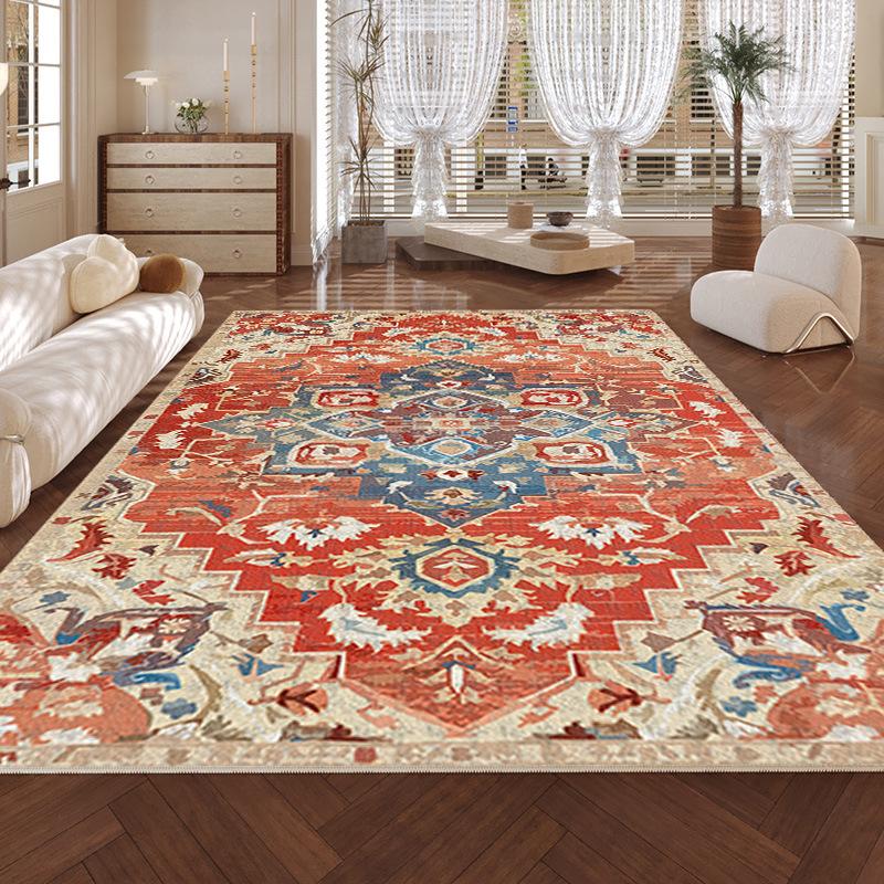 

Vintage Persian Carpet Turkish Ethnic Style Carpet Living Room Carpet Hotel Homestay Fully Carpeted 80*120cm