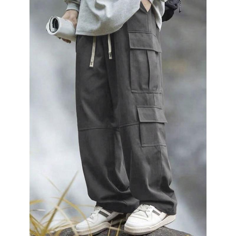Men's straight overalls men's spring new mountain outdoor loose long pants