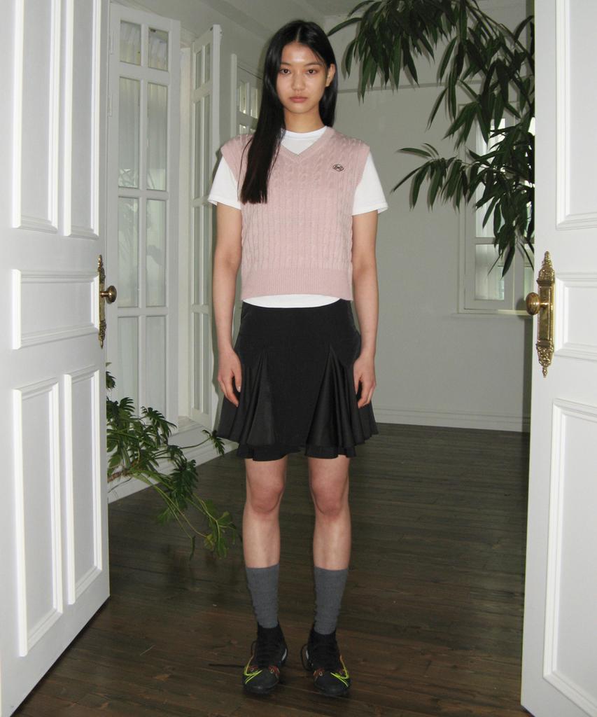 SINOON Frill Layered Skirt (Black)